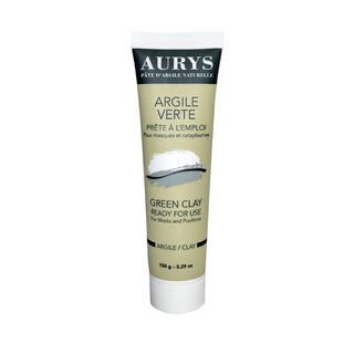 Aurys - Ready-To-Use green clay (150g) | purifying face mask & soothing body poultice