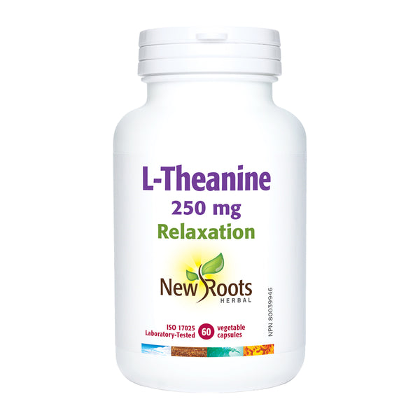 New roots herbal L-Theanine, 250mg - 60 vcaps