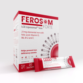 Ferosom forte - lce liposomal iron - sachet 20 pk