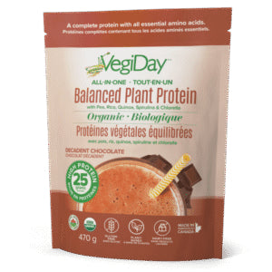 Vegiday - All-in-one balanced plant-based protein, decadent chocolate - 470 g