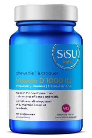 Sisu kids - vitamin d3 1,000iu - 90 chew tabs