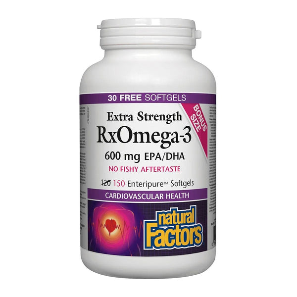 Natural factors Rxomega-3 Extra Strength, 150 softgels