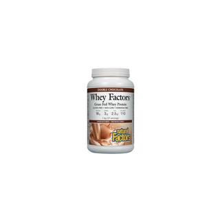 Natural factors - whey factors - protéines de petit-lait double chocolat - 1 kg