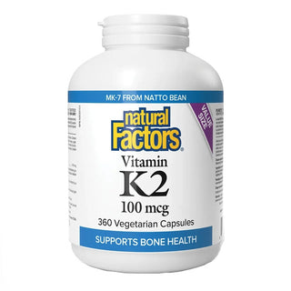 Natural factors - Vitamin k2 100 mcg - 360 vcaps