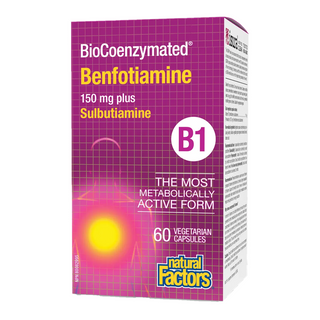 Natural factors - Biocoenzymated benfotiamine b1 - 60 vcaps
