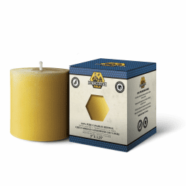 Dutchman's gold - beeswax candles, pillar - medium 1 ea