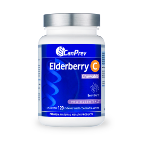Canprev - elderberry c chewable - berry burst 120 tabl