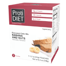 Protidiet - banana and nuts cake mix 7-34g pouches