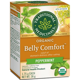 Traditional medicinals - Org belly comfort peppermint tea - 16b