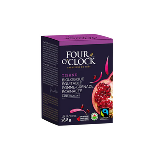 Four o clock - herbal tea/ pomegranate apple echinacea org - 16 bags