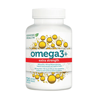 Genuine health - Omega3+ extra-Strength - 120 sgels (tbd)