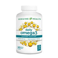 Genuine health - Daily omega3 (160mg epa/100mg dha) - 240 sgels  (tbd)