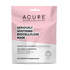 Acure - soothing biocellulose gel mask tray 12 x 1ea