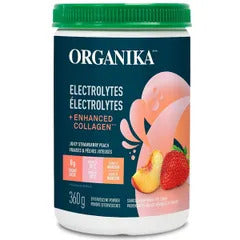 Organika - Electrolytes + enhanced collagen : strawberry peach - 360g