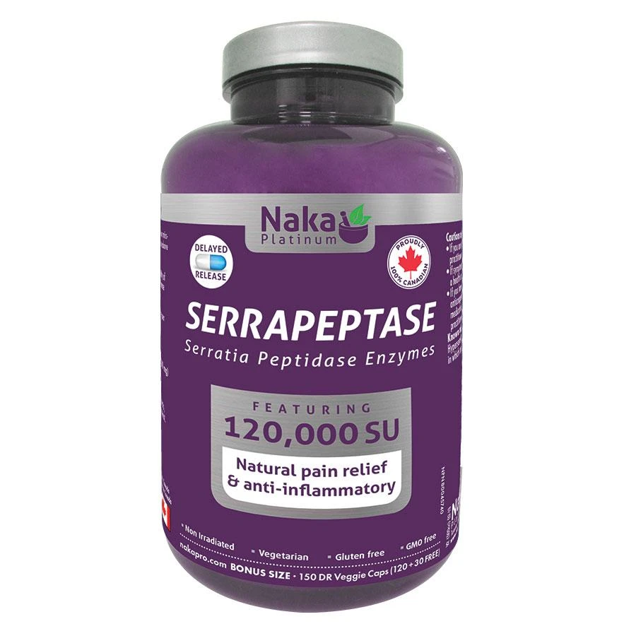 Naka - serrapeptase - 150 dr vcaps