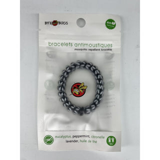 Bye bugs - mosquito repellent bracelet - white and black