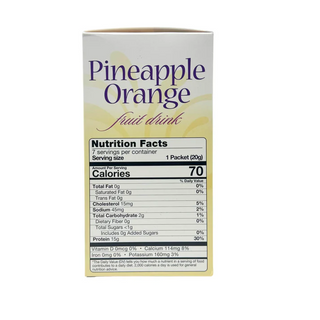 Health wise - Pineapple orange protein fruit drink
