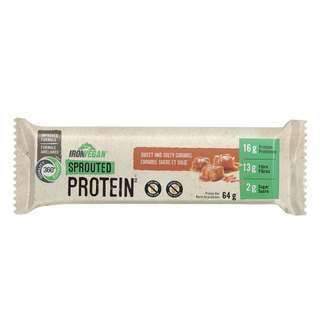 Iron vegan - sprouted protein bar / sweet and salty caramel - 64g