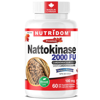 Nutridom premium - Nattokinase 2000 fu 100 mg - 60 vegetable capsules