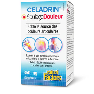 Natural factors-  Celadrin pain relief - 120 sgels