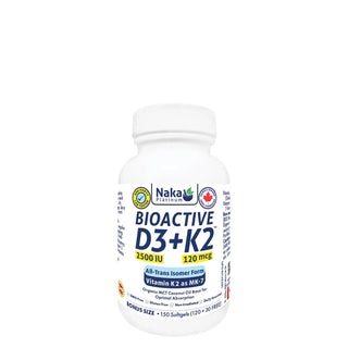 Naka - Platinum bioactive d3 (2500) + k2 (120 mcg) - 150 sgel