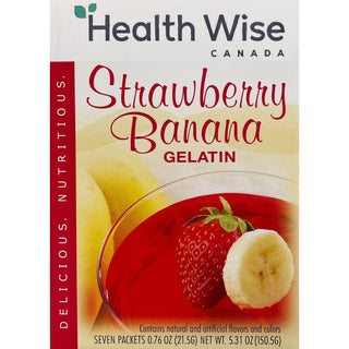 Health wise - strawberry and banana gelatin
