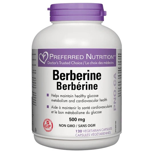 Preferred nutrition - berberine 500mg - 120 vcaps