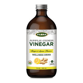 Flora - apple cider vinegar - ginger + lemon 100 ml