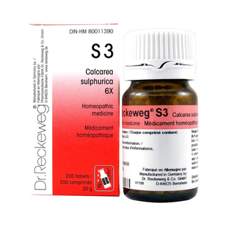 Dr. reckeweg - S3 calcarea sulphurica 6x - 200 tabs