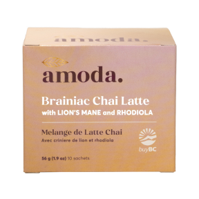 Amoda - brainiac chai latte - single serves 10 bags