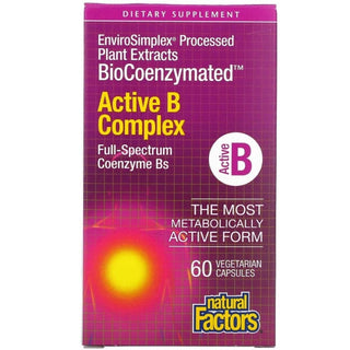 Natural factors - Active b complex extra strenght - 60 vcaps