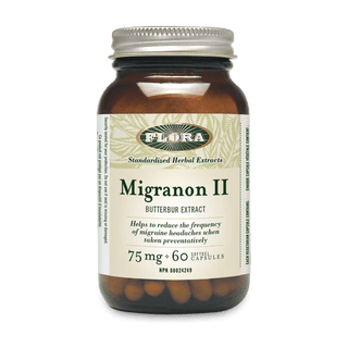 Flora - migranon ii butterbur 75 mg migraine relief  60 caps