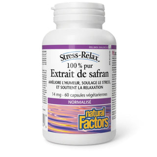 Natural factors - Saffron ext.  100% pure 14mg - 60 vcaps