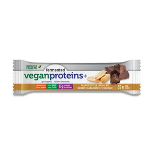Genuine health - fermented vegan proteins+ : peanut butter chocolate - bar 55g