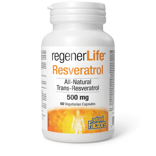 Natural factors - regenerlife resveratrol rich 500mg - 60 vcaps
