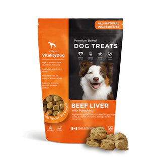 Vitalitydog - Dog treats liver w/harvest pumpkin - 400g