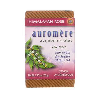 Auromère - ayurvedic bar soap himalayan rose - 78g