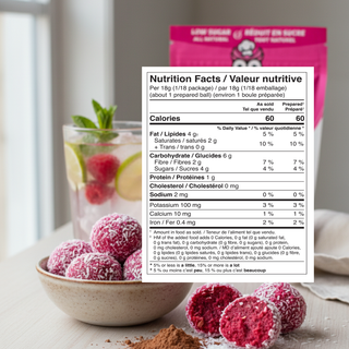 Délices sublimes - Wiselicious red velvet-Chocolate energy ball mix | no-Bake, vegan & low sugar