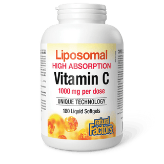 Natural factors - Vitamin c 1000 mg, liposomal - 180 sgels
