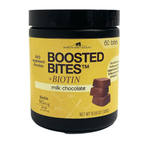 Brooklyn born chocolate - milk chocolate bites + biotin 60 ct