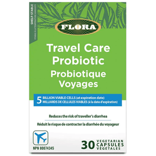 Flora - saccharomyces boulardii travel care probiotic 30 vcaps