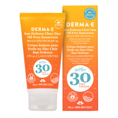 Derma e - Sun defense clear zinc oil-Free sunscreen spf 30 - 56 g
