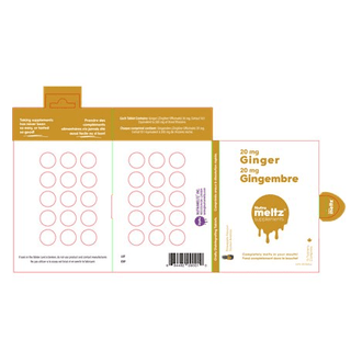 Nutrameltz - ginger - 20mg - 15 tab