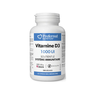 Preferred nutrition - Vitamin d3 1,000 iu - 100 sgels