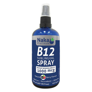 Naka - Platinum b12 sublingual (1,000 mcg) spray : berries - 100 ml