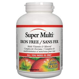 Super Multi - Sans Fer -Natural Factors -Gagné en Santé