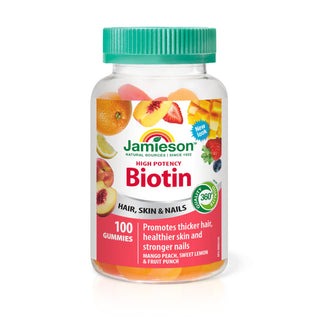 Jamieson - Biotin gummies, high potency - 100 gummies