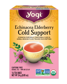 Yogi - echinacea elderberry cold support 16 bg