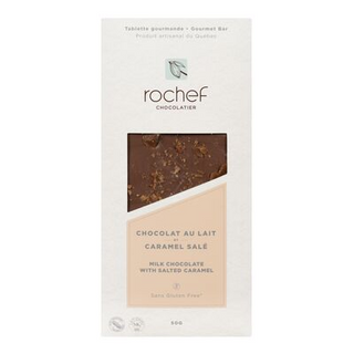 Rochef - milk chocolate and salted caramel bar 50 g