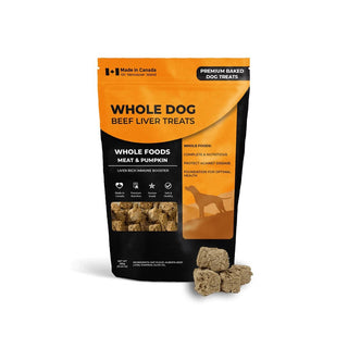 Wholedog meat & pumpkin treats (380g) | alberta beef liver & digestive support | gluten-Free